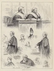 Skizzen in den Gerichten